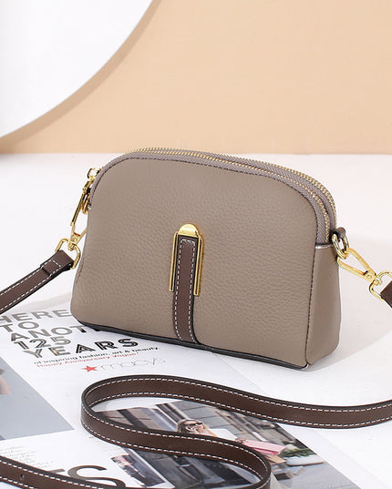 Layer Cowhide Large Capacity Square All-match Shoulder Bag