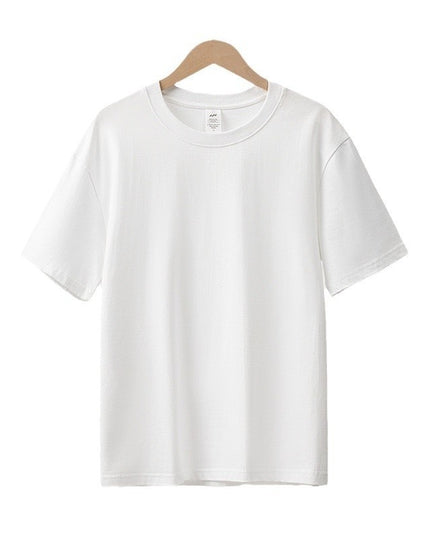 Pure Cotton Short-sleeved T-shirt Men's Solid Color Simple