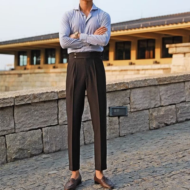 Summer Lightly Mature High-grade Slim Fit Suit Pants