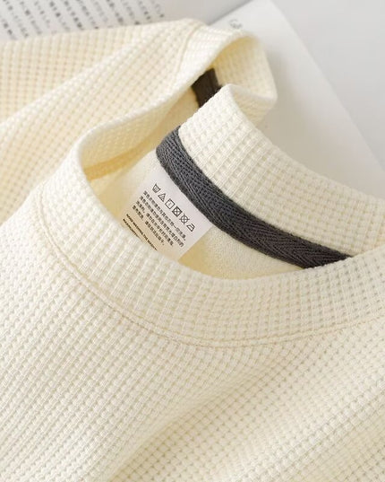 Waffle Men's Casual Half-sleeve Summer Wear