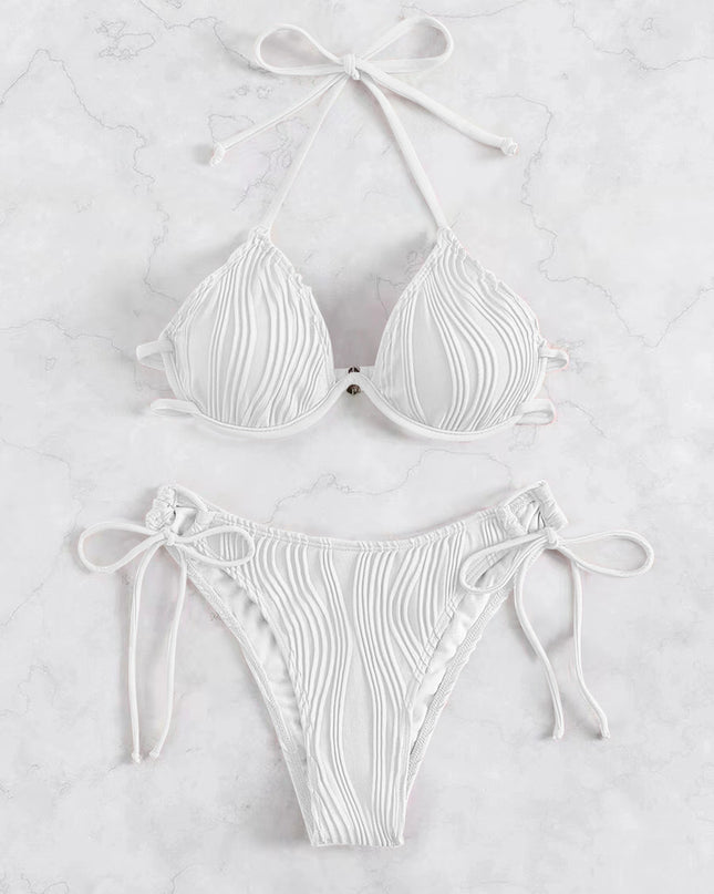 Women's Split Sexy Bikini Swimsuit With Steel Bracket