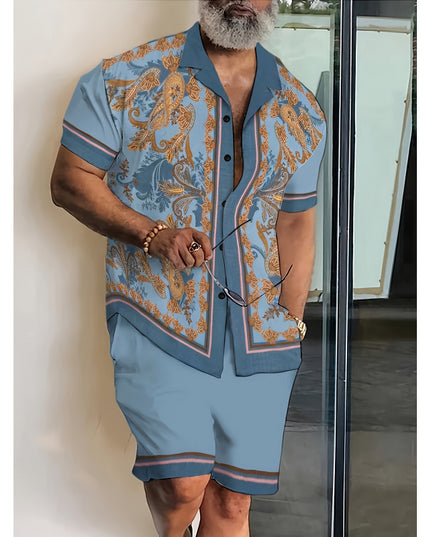 Men's Shirt Suit Yards 3d Digital Printing