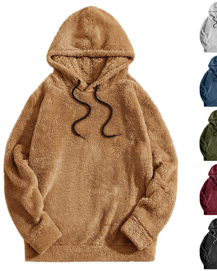 Autumn And Winter Thickening Double-sided Velvet Casual Loose Long-sleeved Hooded Sweater