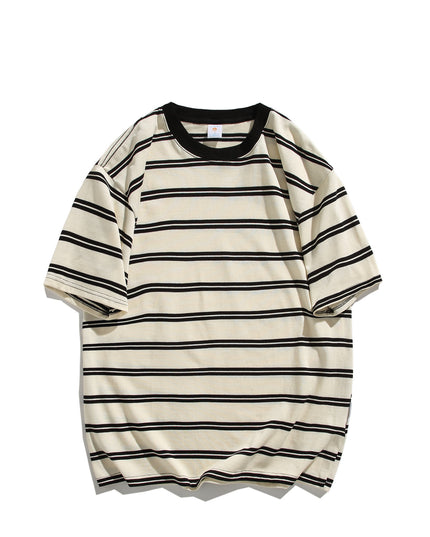 Summer New Cotton Round Neck Short Sleeve Men's Casual