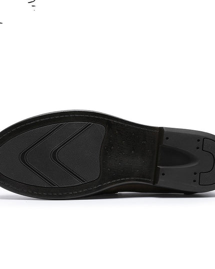 Business Casual First Layer Cowhide Soft Bottom Lazy Men's Shoes