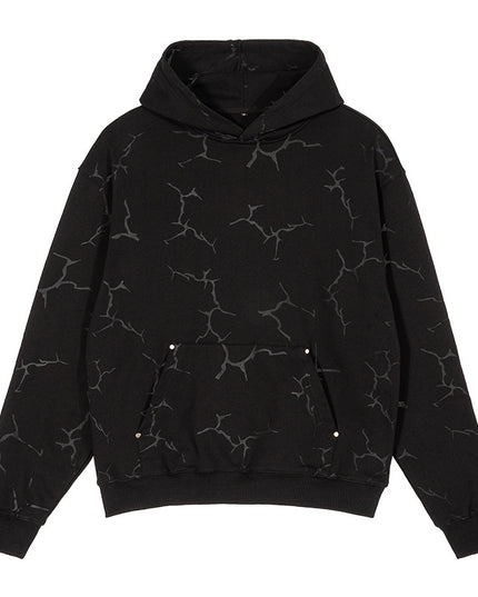 Men's Rivet Hooded Cotton Sweater