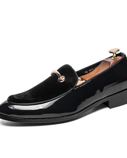 Men's Pointed Toe Shoes, British Trendy Pointed Toe Shoes, European Version Of Men's Sets Of Feet, Students' Small Leather Shoes