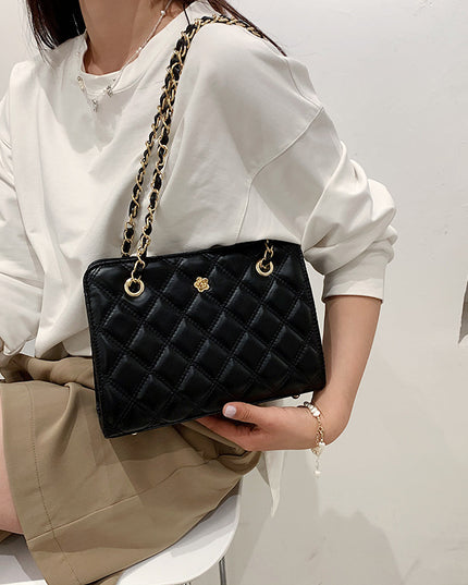 Lingge Chain Bag Fashion Messenger Shoulder