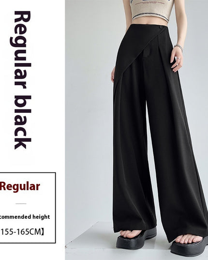 High-grade Two-piece Suit Wide-leg Pants For Women