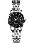 Silver Black Steel Belt