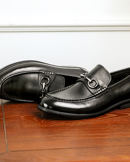 Business Casual First Layer Cowhide Soft Bottom Lazy Men's Shoes
