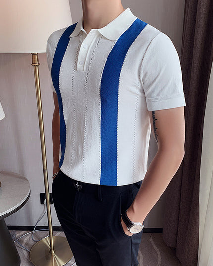 Summer Sportsman Short-sleeved Knitted Casual POLO Shirt
