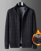 Flower Black Fleece Lined