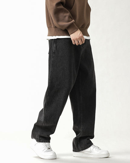 Stylish Loose Plus Size Jeans For Men