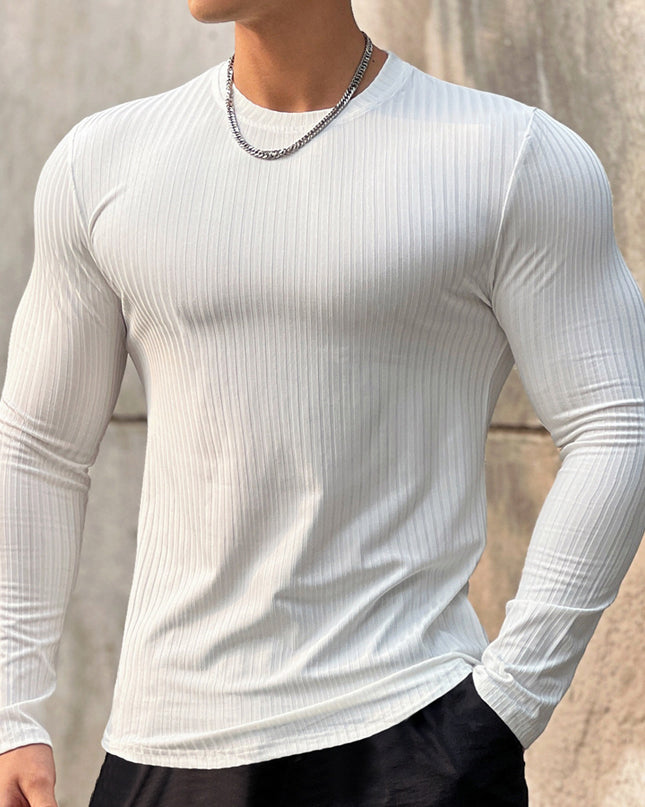 Men's Sports Fitness Long Sleeve Bottoming T-shirt