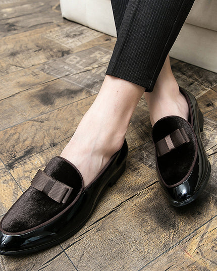 Large Size Men's Leather Shoes Pointed Toe Business Formal Wear Trend
