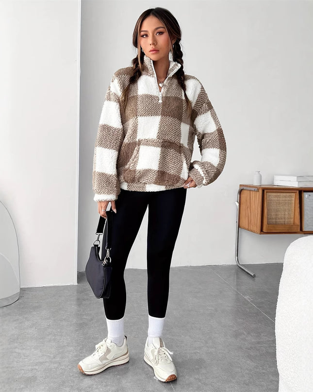 Plush Loose And Warm Casual Women's Sweater
