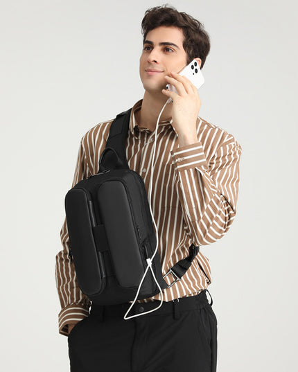 Fashion Trend Casual Sports Outdoor USB Messenger Bag