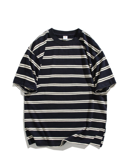 Summer New Cotton Round Neck Short Sleeve Men's Casual