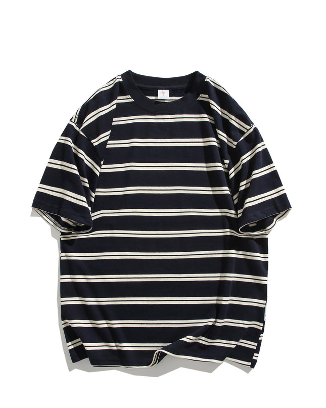Summer New Cotton Round Neck Short Sleeve Men's Casual