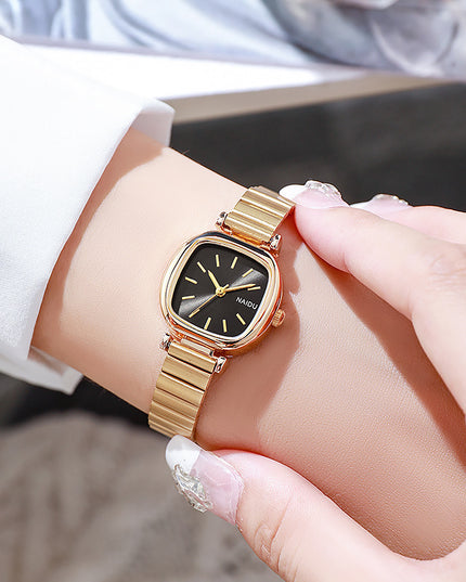 Fashion Simple New Small Square Watch Steel Watch Ladies