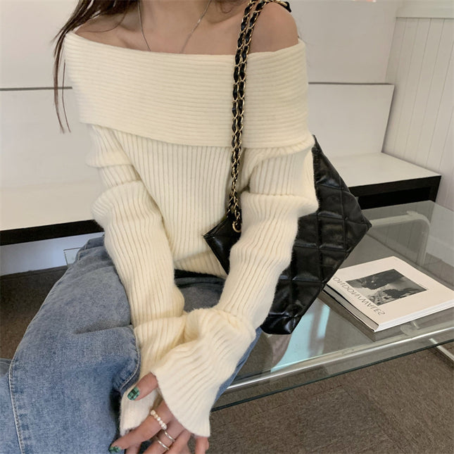 Fashionable Long Sleeves Inner Wear Knitwear Top