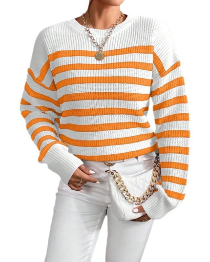 Women's Classic Striped Inner Knitted Top