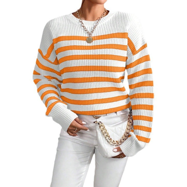 Women's Classic Striped Inner Knitted Top