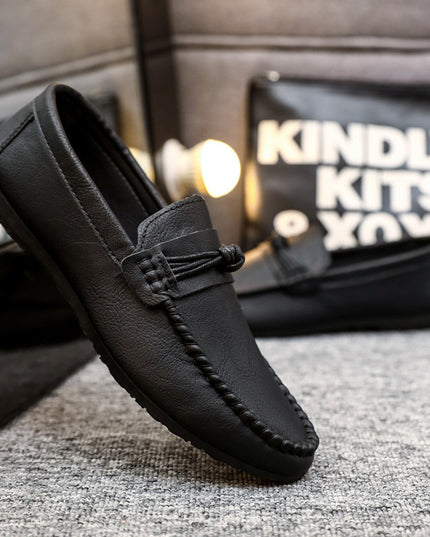 Korean Style Men's Casual Leather Shoes Soft Bottom