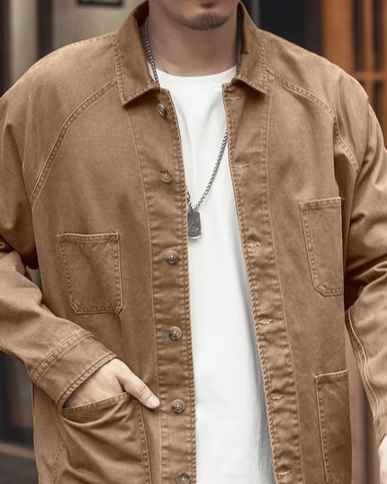 Versatile Casual Denim Jacket For Men