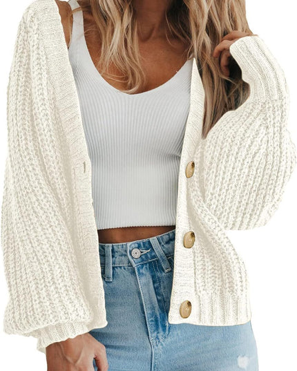 Women's Thick Knitted Cardigan Sweater