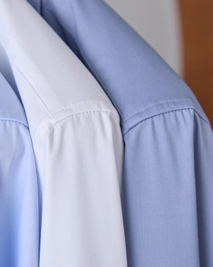 Italian Windsor Collar Tong Qin Ironing Free Long Sleeves Shirt