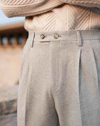 Wool khaki thickened
