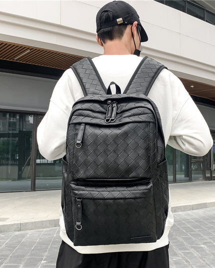 Men's Large-capacity Hand-woven Travel Backpack
