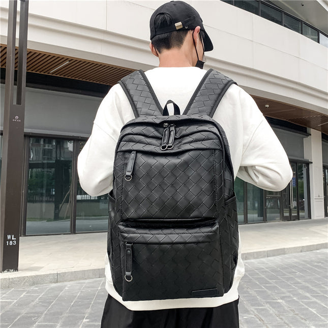 Men's Large-capacity Hand-woven Travel Backpack