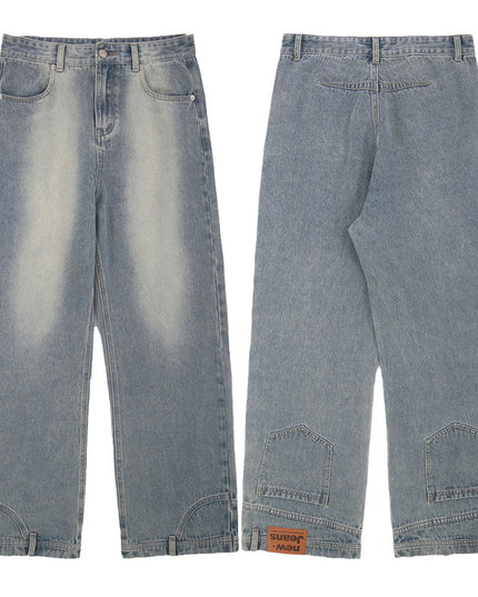 Fashion Brand Design Straight Inside-out Wear Pants