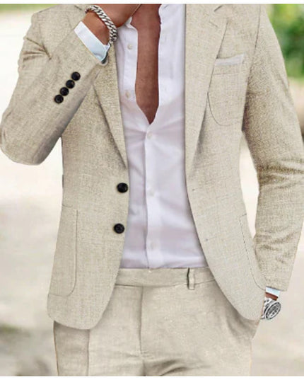 Two-piece Digital Printing Suit With Two Buttons Suit