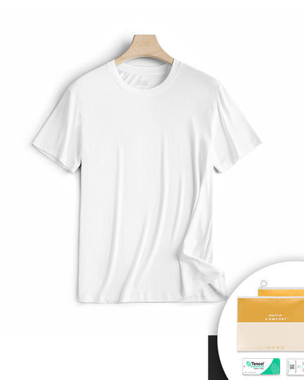 Modal Short Sleeved T-shirt Men's Round Neck Housewear
