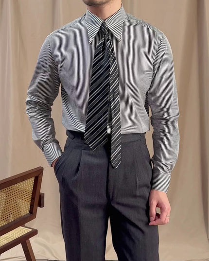 Commuter's All-matching Cotton Business Casual Long Sleeve Shirt