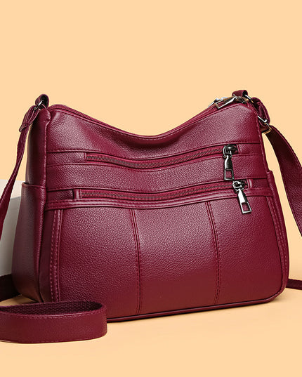 Multi-compartment Shoulder Commuter Crossbody Bag