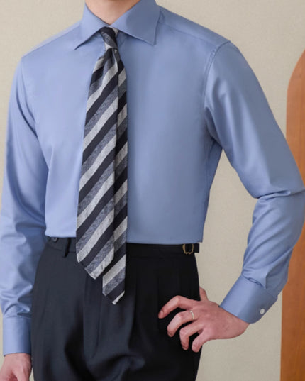 Italian Windsor Collar Tong Qin Ironing Free Long Sleeves Shirt