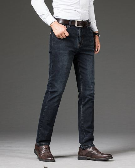New Men's Jeans Plus Size Stretch Straight Leg