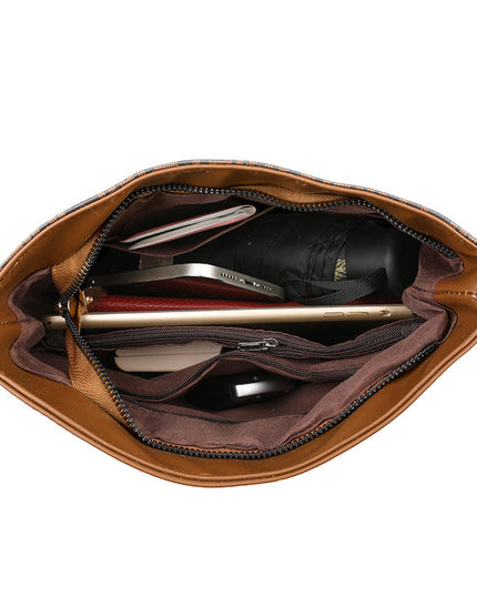 Retro Soft Leather Simple Versatile Messenger Bag