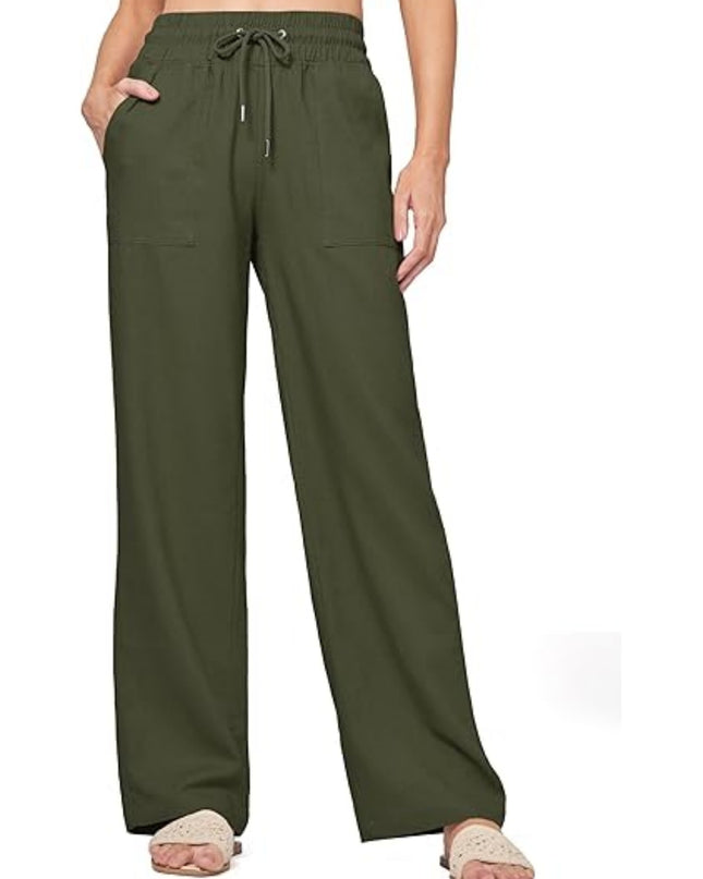 Women's Linen Wide-leg Cotton And Linen Casual Beach Summer Pants