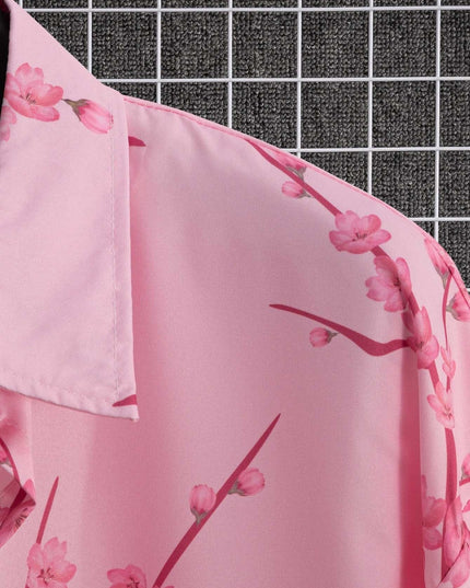 Digital Printing Floral Short Sleeve Shirt