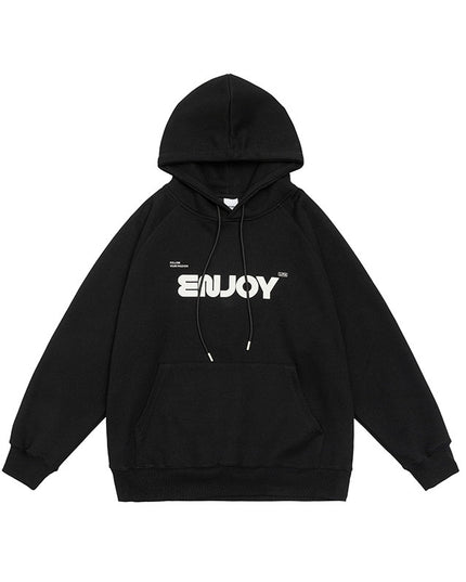 Simple Hooded Sweater Men And Women Letter Printing