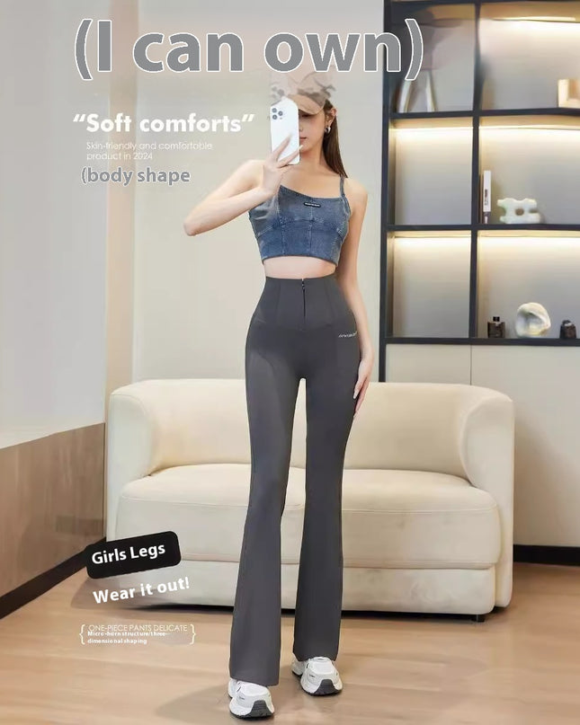 High Waist High Elastic Shark Pants Outer Wear Leggings