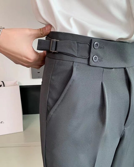 Draping Cropped Small Suit Pants Men