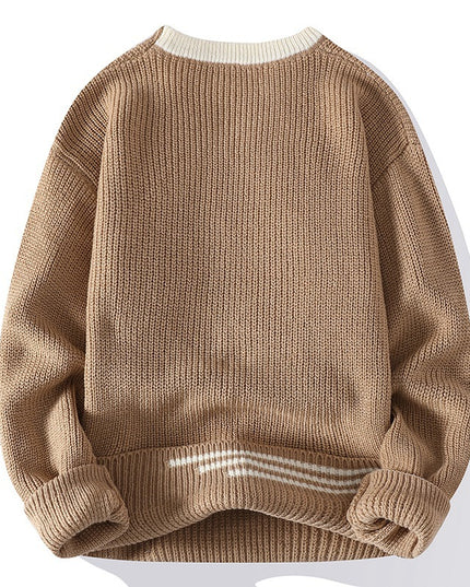 Autumn And Winter New Sweater Men's Simple Casual Round Neck