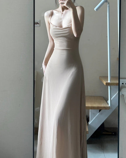 Summer Waist Slimming Elegant Adult Lady Like Woman Socialite French Dress